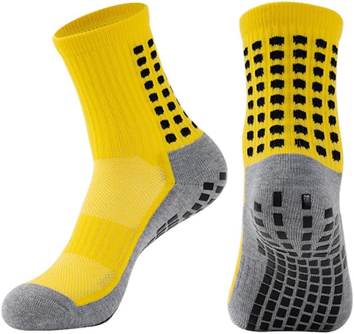 BUKEORE Store 4/6 Pairs Grip Soccer Socks Anti Slip Non Slip Men's Athletic Socks for Football Basketball Sports - Image 2